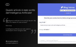 Questo articolo è stato scritto dall’Intelligenza Artificiale!