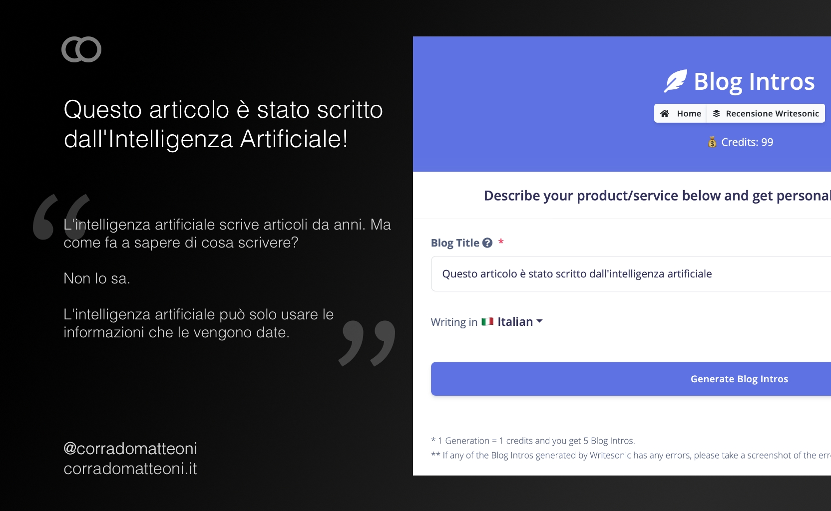 Ecco come usare l'intelligenza artificiale per scrivere articoli in italiano