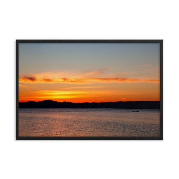 Tramonto sul lago